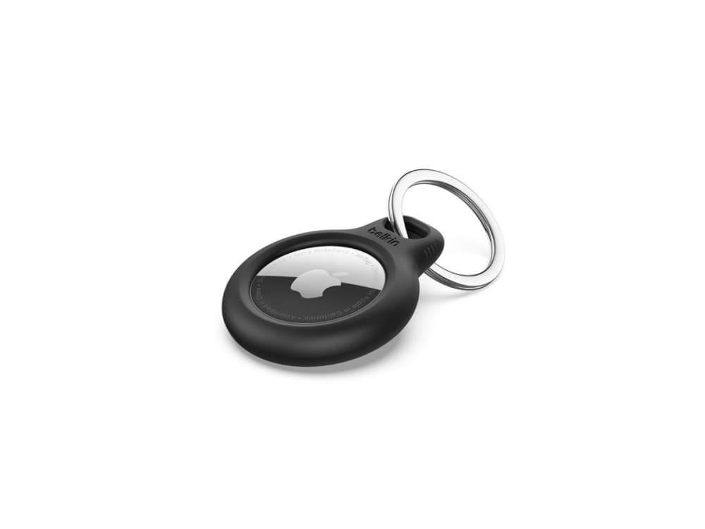 Belkin MSC002BTBK, Avaimenperä äänellä, Musta, Naarmuuntumisenkestävä, 2 kpl, Apple Airtag