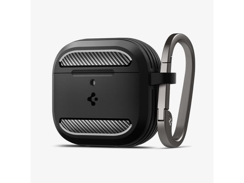 Spigen Rugged Armor, laatikko, silikoni, termoplastinen polyuretaani (TPU), 31,1 g, musta