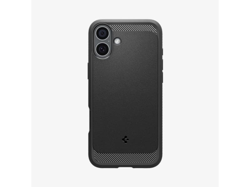Spigen Rugged Armor (MagFit), Suojus, Apple, iPhone 16, 15,5 cm (6.1), musta