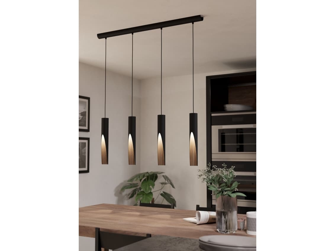 EGLO BARBOTTO LANGBORD 4L GU10 SORT/EG