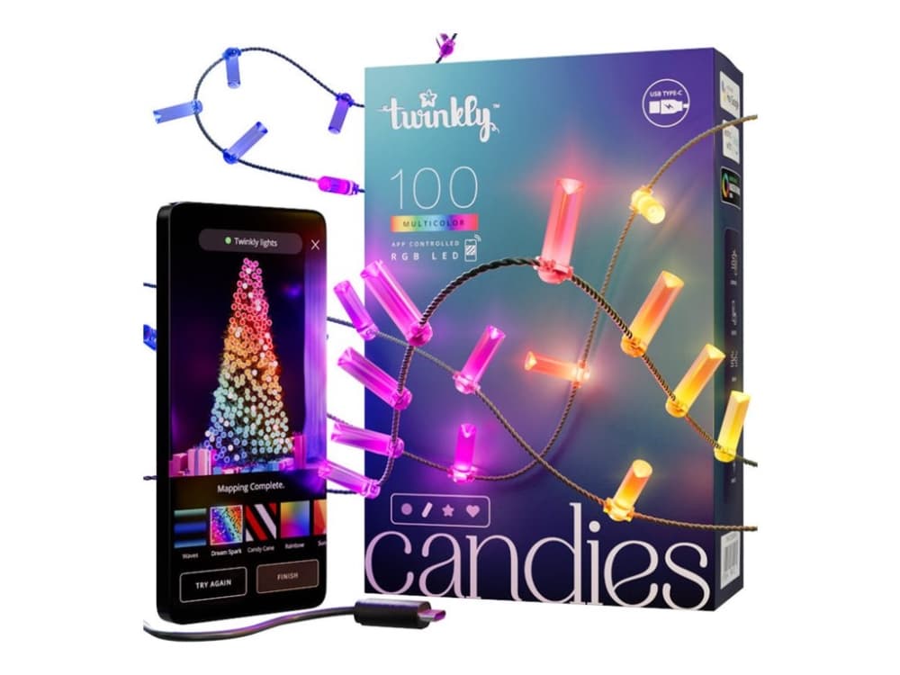 Twinkly Candies kynttilät - Ketjuvalo - LED - 7 W - Luokka G - RGB-valo - vihreä