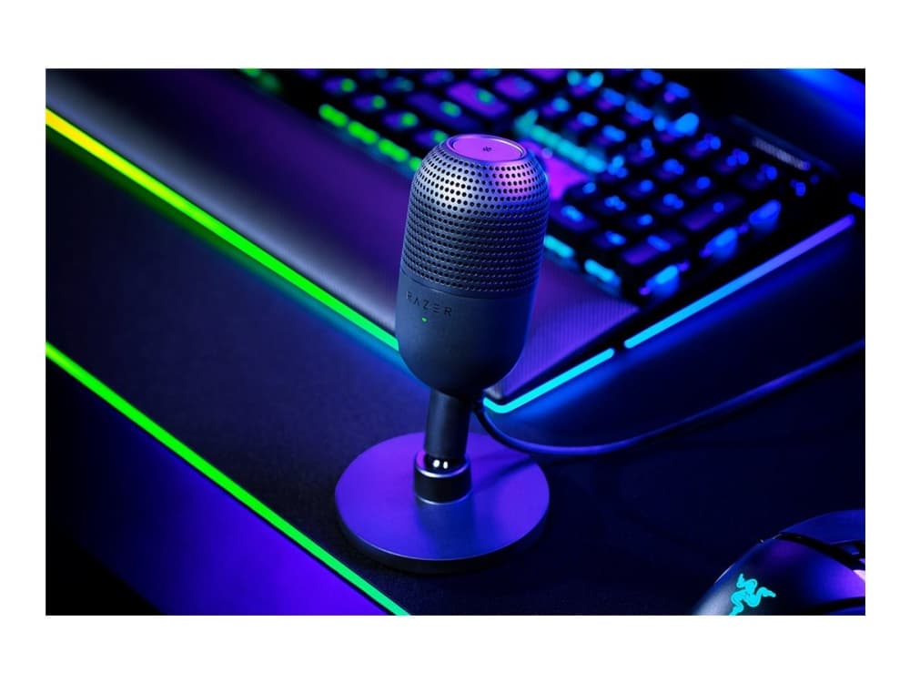 Razer Seiren V3 Mini, Bordmikrofoni, 110 dB, 20 - 20000 Hz, 24 Bit, 96 kHz, -36 mV/Pa