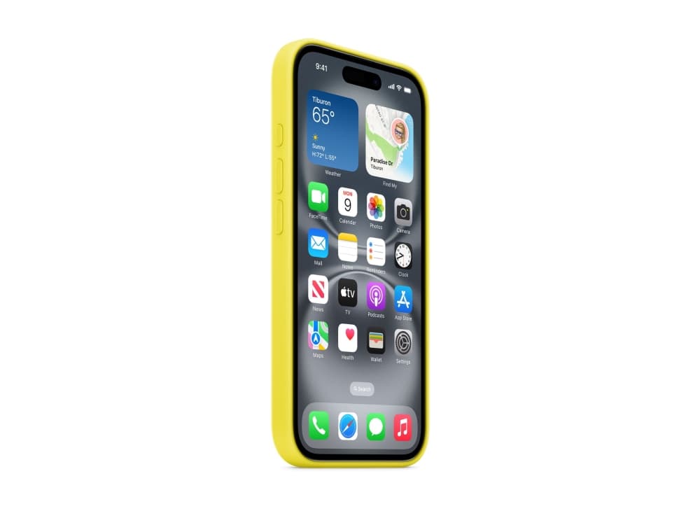 Apple - Bagsidecover til mobiltelefon - MagSafe-kompatibilitet - silikoni - stjernefrugt - iPhone 16:lle