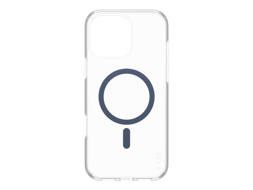 PanzerGlass CARE™ by ® Urban Combat Case Transparent w. Blue MagSafe iPhone 16 Pro Max, Suojus, Apple, Apple - iPhone 16 Pro Max, Läpinäkyvä