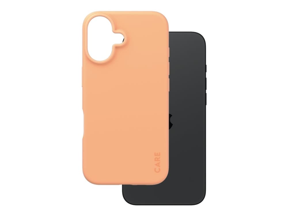 PanzerGlass CARE™ by ® Case Peachy iPhone 16, Suojus, Apple, Apple - iPhone 16, Vaaleanpunainen
