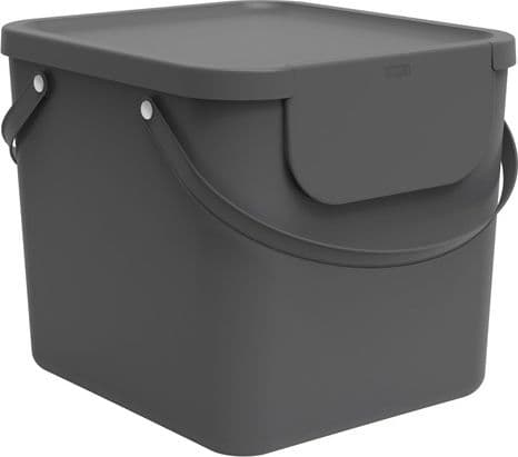 Rotho Albula, 40 L, Suorakulmainen, Muovi, Antrasiitti, Muovi, 398 mm