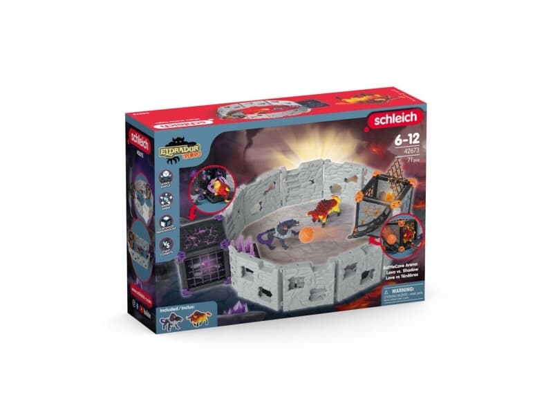 schleich 42673, Toiminta/Seikkailu, Monsters and dragons, BattleCave, 7 vuosi/vuosia, Monivärinen, Muovi