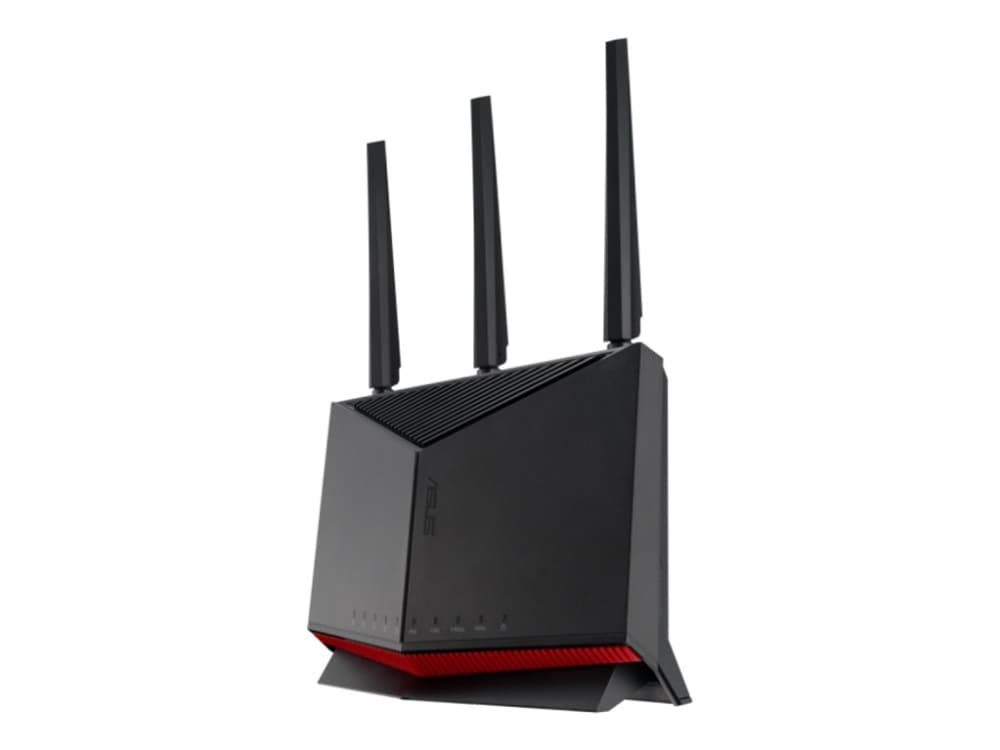 ASUS RT-BE86U, Wi-Fi 7 (802.11be), Kaksitaajuus (2,4 GHz/5 GHz), Ethernet LAN, musta, Pöytäreititin
