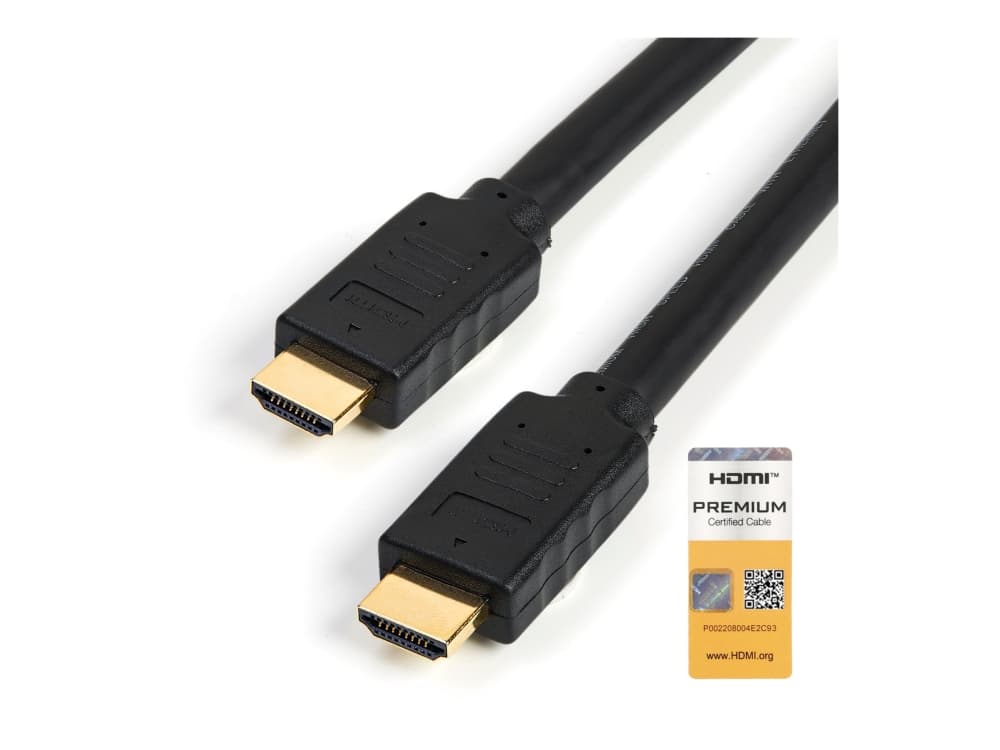 StarTech.com HDMM5MP, 5 m, HDMI-tyyppi A (vakio), HDMI-tyyppi A (vakio), Äänen paluukanava (ARC), Musta
