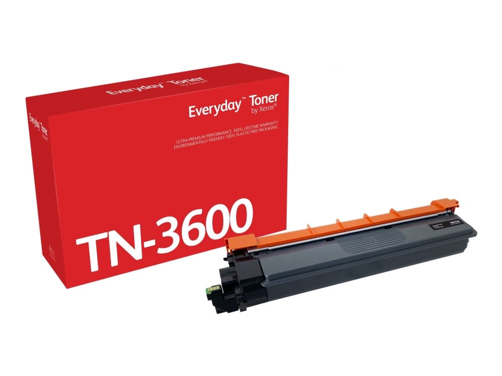 Everyday™ Mustavalko Toner by compatible with Brother TN3600, Standard capacity, 3000 sivua, musta, 1 kpl
