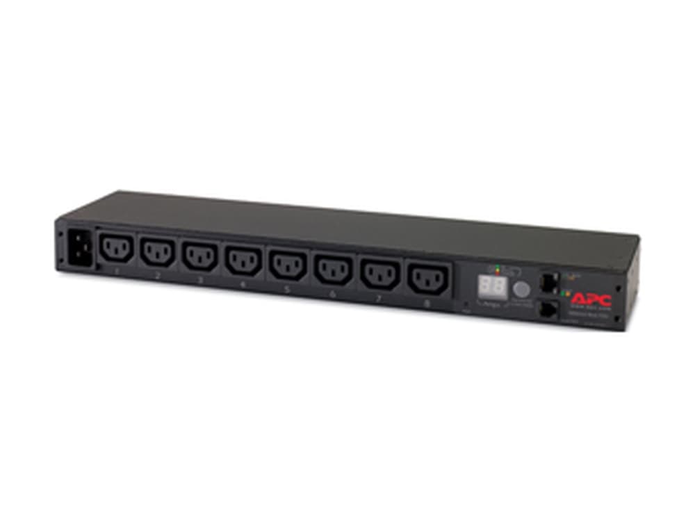APC AP7821B, Mitattu, 0U/1U, Vaaka/Pysty, Musta, 8 AC-pistorasia(a), C13 liitin