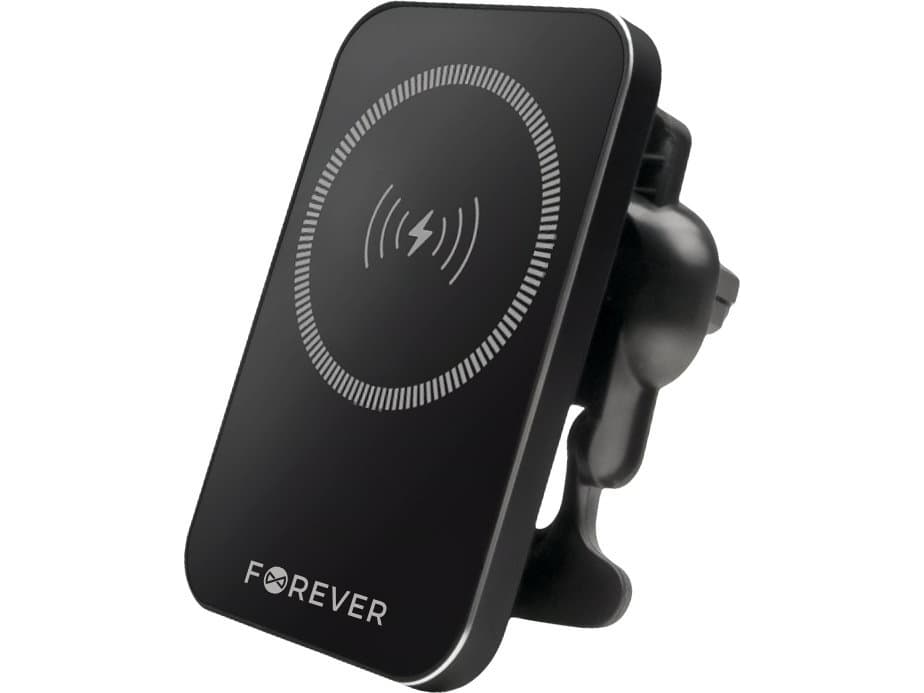 TelForceone Forever autoteline tuuletusaukkoon MACH-100 magneettinen langattomalla latauksella musta 15W