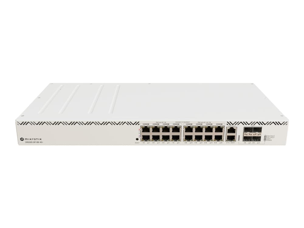 Mikrotik CRS320-8P-8B-4S+RM, Gigabit Ethernet (10/100/1000), Power over Ethernet -tuki, Telineasennus