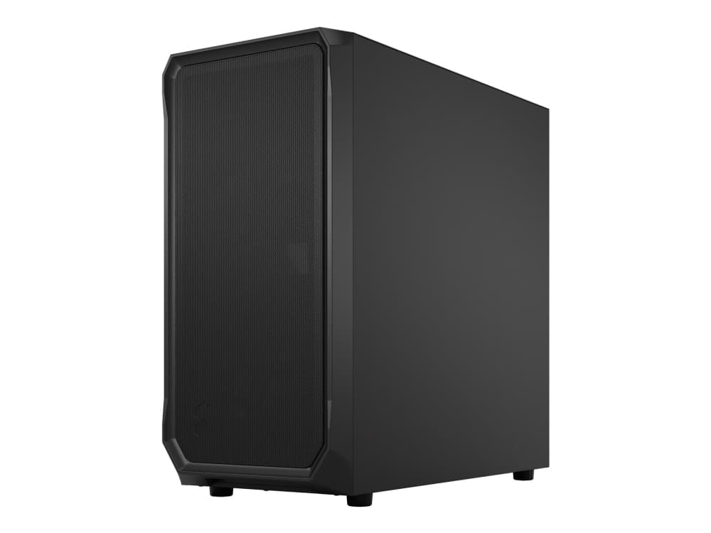 Fractal Design Focus 2, PC, Musta, ATX, mikro ATX, Mini-ITX, Terästä, Karkaistu lasi, 17 cm, 40,5 cm