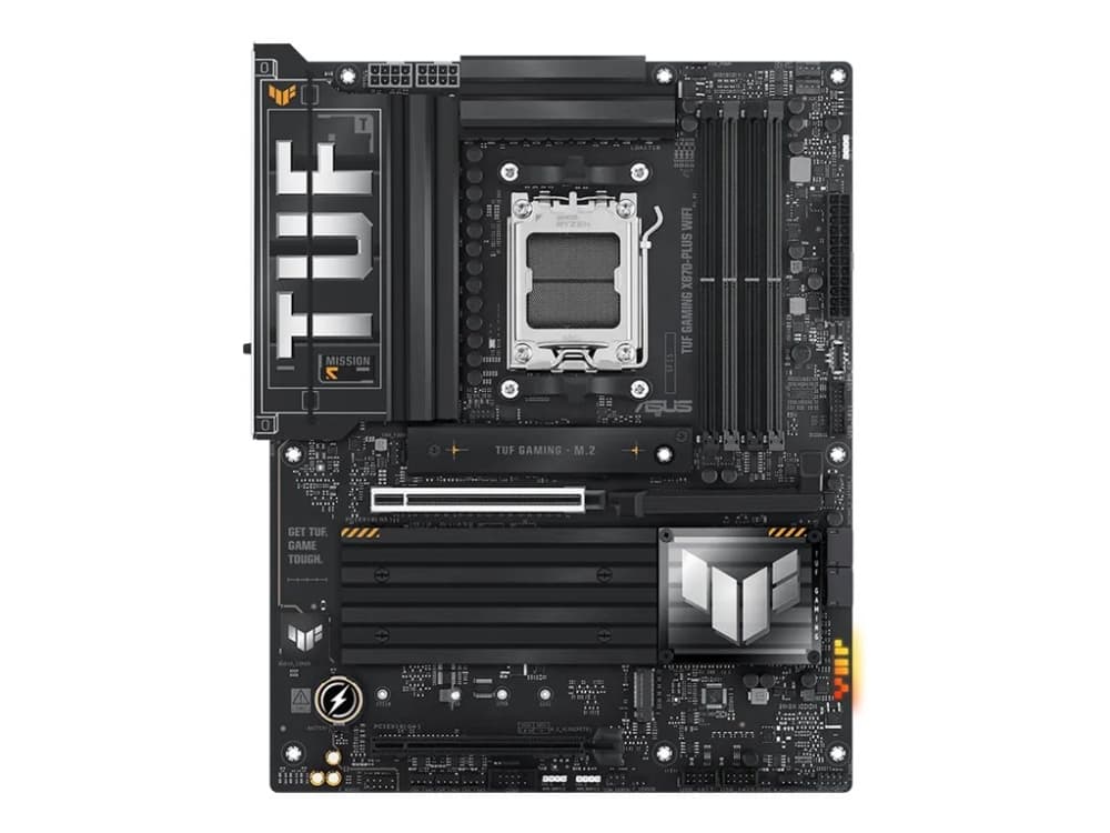 ASUS TUF GAMING X870-PLUS WIFI, AMD, Pistoke AM5, AMD Ryzen 7000 Series, AMD Ryzen 8000 Series, AMD Ryzen 9000 Series, DDR5-SDRAM, 192 GB, DIMM