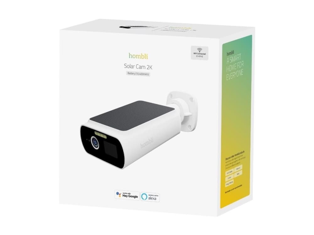 Hombli smart Solar 2K-ulkokamera weiß