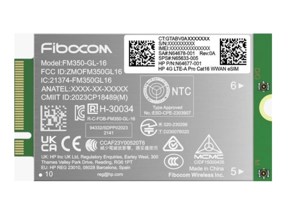 HP 4G LTE-Advanced Pro WWAN G11:lle