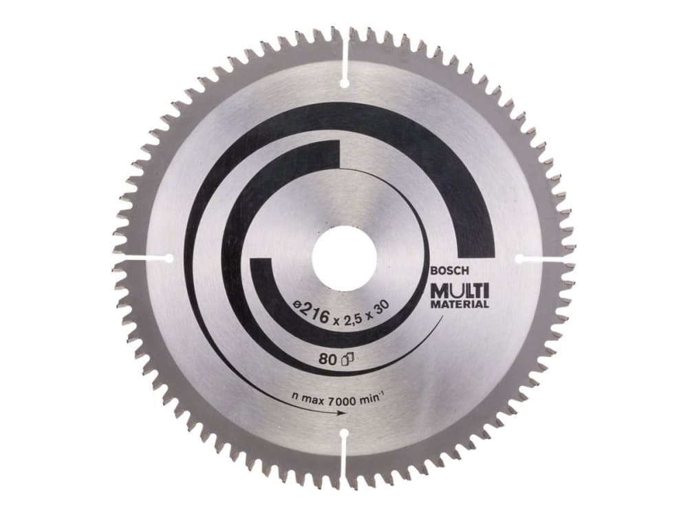 Bosch RUNDSAVKLINGE Ø216X30MM 80T -5GR ALU Ø216X30MM 80T -5GR ALU