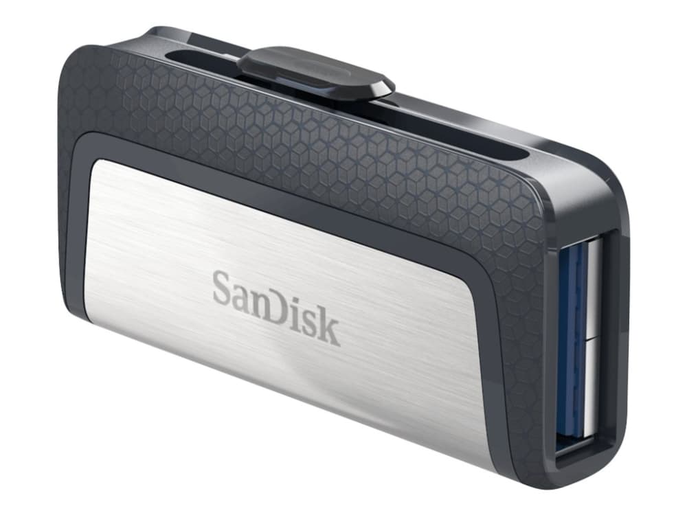 SanDisk 173338, 64 GB, USB Type-A / USB Type-C, 150 MB/s, Liuku, 9,1 g, Musta, Hopea