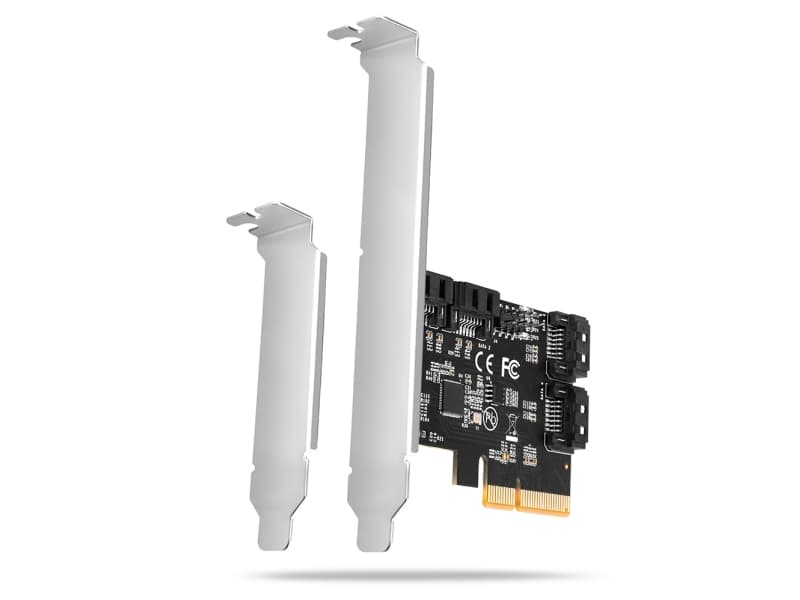 PCES-SA4X4 PCIe-ohjain 4x sisäinen SATA 6G -portti, ASM1164, SP &amp LP