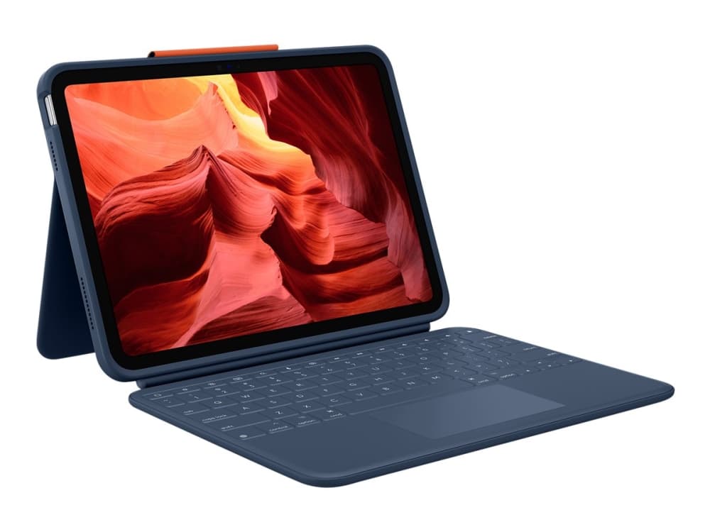 Logitech Rugged Combo 4 Touch, QWERTY, Pohjoismainen, Tasohiiri, 1,8 cm, 1,2 mm, Apple