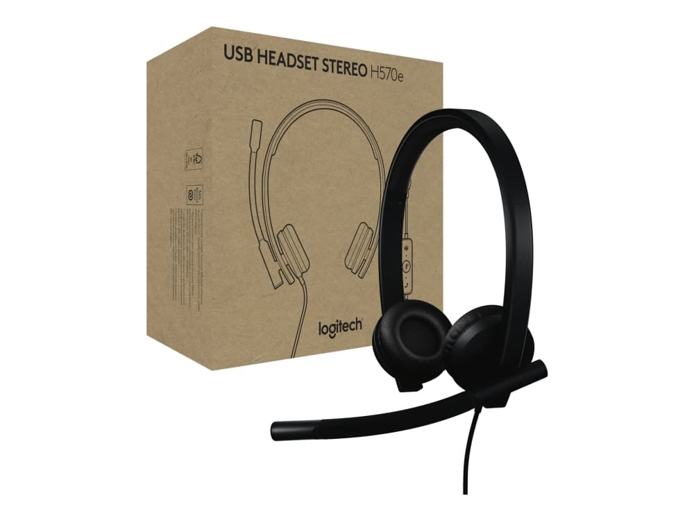 Logitech H570e, Langallinen, Toimisto/puhelukeskus, 89 g, Kuulokkeet, musta