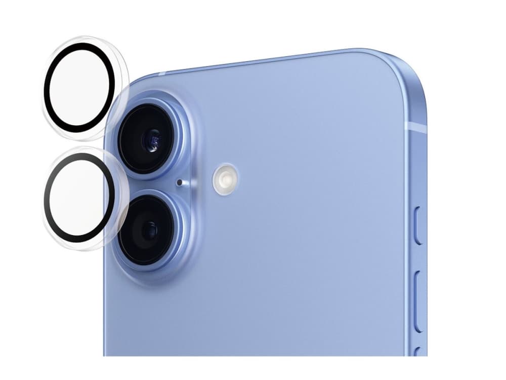PanzerGlass ® Hoops® Camera Lens Protector Transparent iPhone 16 | 16 Plus, Apple, Apple - iPhone 16, Apple - iPhone 16 Plus, Asennus kuivana, Naarmuuntumisenkestävä, Iskunkestävä, Läpinäkyvä, 1 kpl