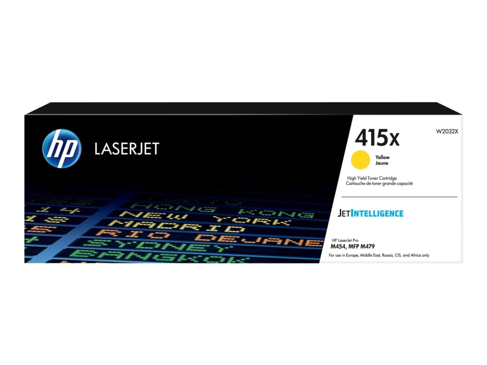 HP 415X alkuperäinen riittoisa keltainen LaserJet -värikasetti, 6000 sivua, Keltainen, 1 kpl