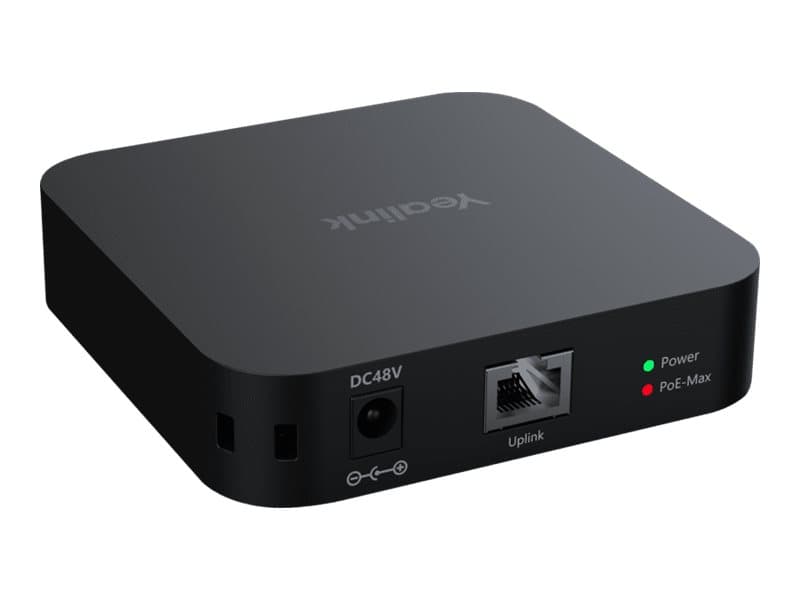 Yealink RCH40 E2, Gigabit Ethernet, 10/100/1000, IEEE 802.3af, IEEE 802.3at, musta, PoE-Max, teho, DC, PoE