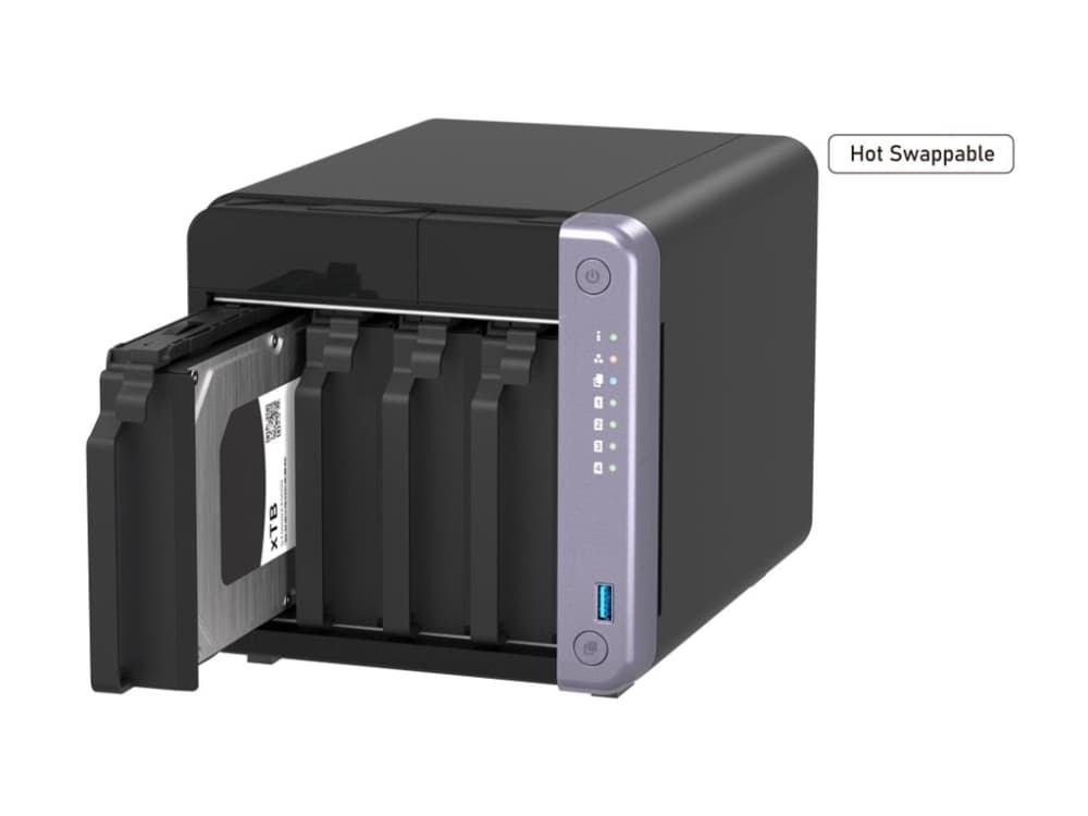 QNAP TS-432X-4G, NAS, Tower, Alpine, Alpine AL-524, 4 GB, DDR4
