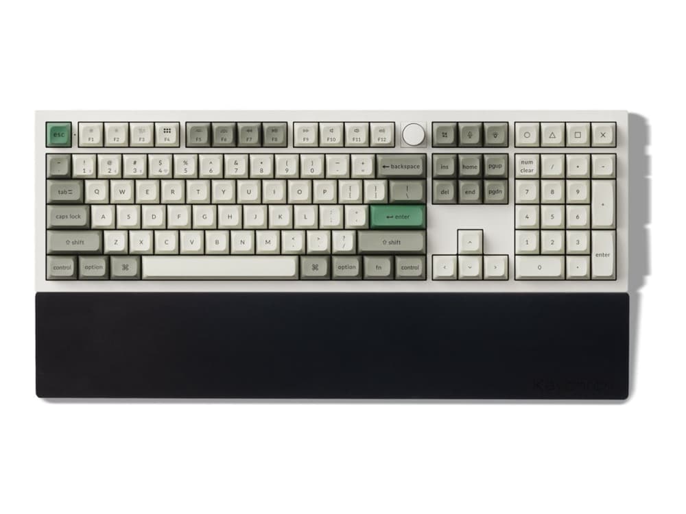 Keychron PR52, Keyboard palm rest, Silikoni, 447 mm, 79,5 mm, 373 g, musta