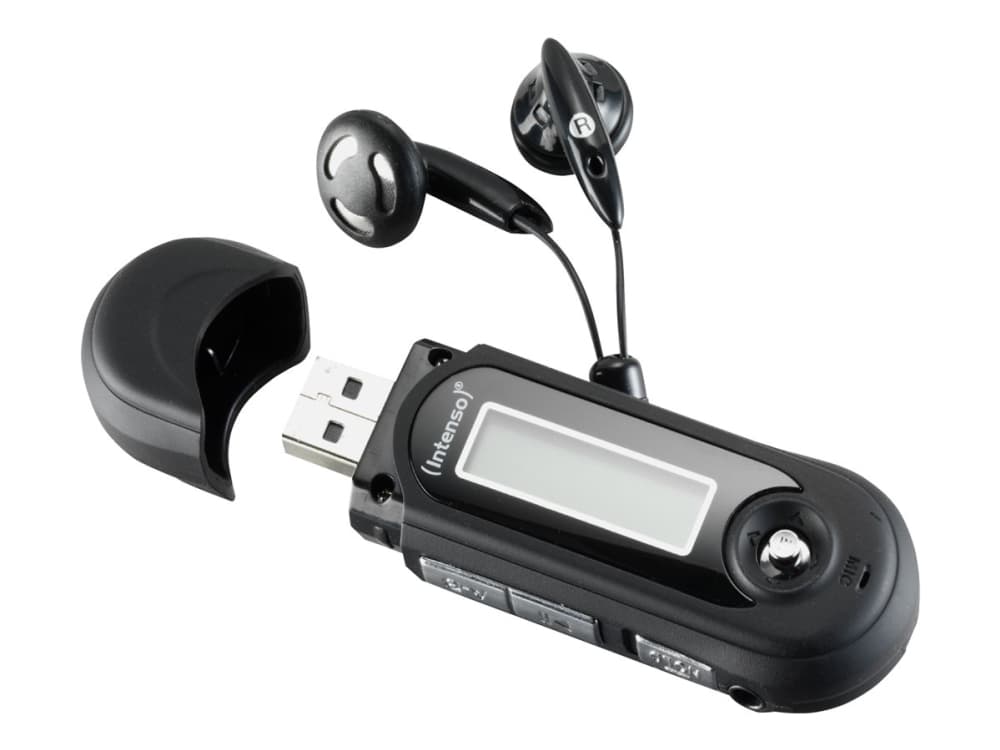 Intenso 3601470, MP3-soitin, 16 GB, LCD, USB 2.0, Musta, Mukana kuulokkeet
