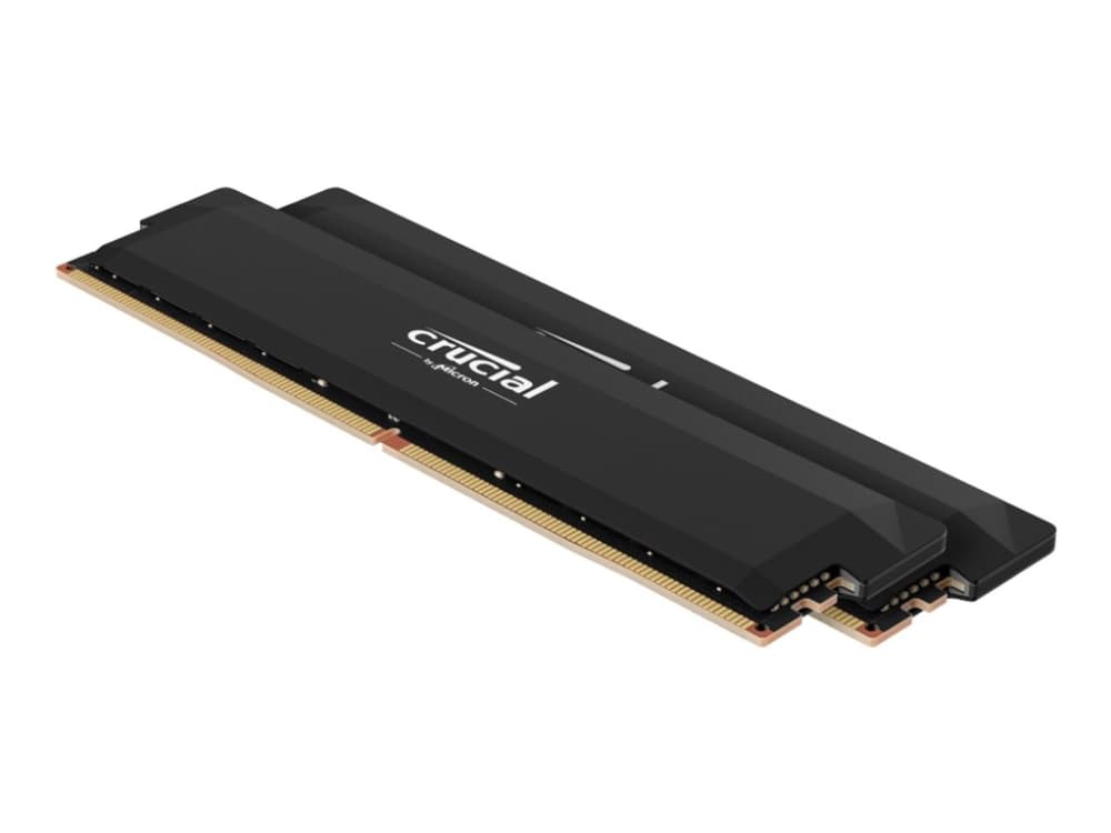Crucial Pro - Overclocking Edition - DDR5 - sarja - 32 GB: 2 x 16 GB - DIMM 288-PIN - 6400 MHz / PC5-51200 - CL38 - 1,35 V - puskuroimaton - ei-ECC - musta