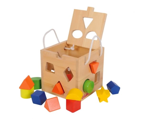 Eichhorn Shape Sorting Cube, 1 vuosi/vuosia, Monivärinen