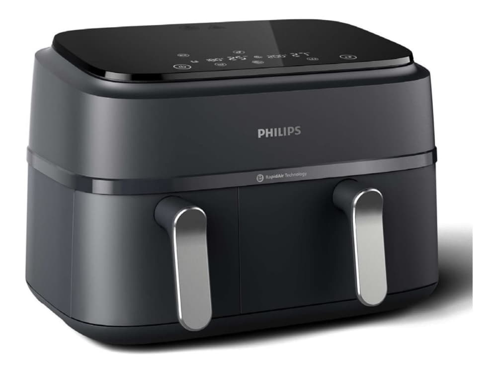Philips 3000 series Airfryer NA351/00 Dual Basket, Kuumakiertoilmakypsennin, 9 L, 1,5 kg, Rapid Air, 40 °C, 200 °C