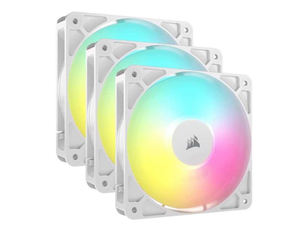Corsair RS120 ARGB, Tuuletin, 12 cm, 420 RPM, 2100 RPM, Valkoinen