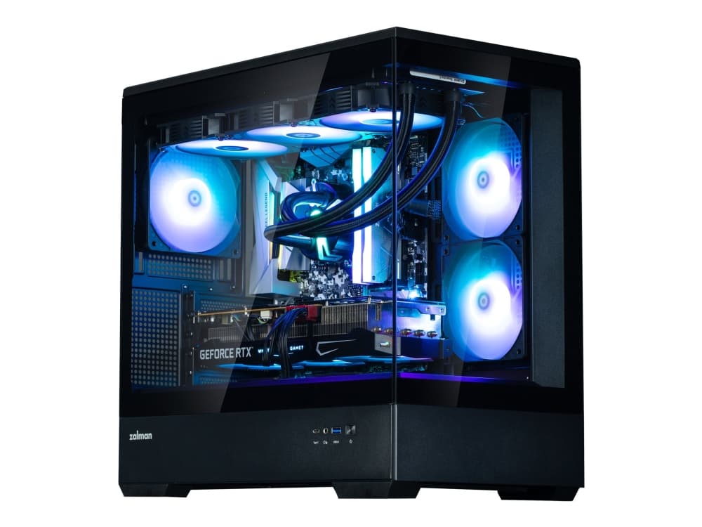 Zalman P30 V2, Mini Tower, PC, musta, mikro ATX, Mini-ITX, Muovi, Terästä, Karkaistu lasi, Pelaaminen