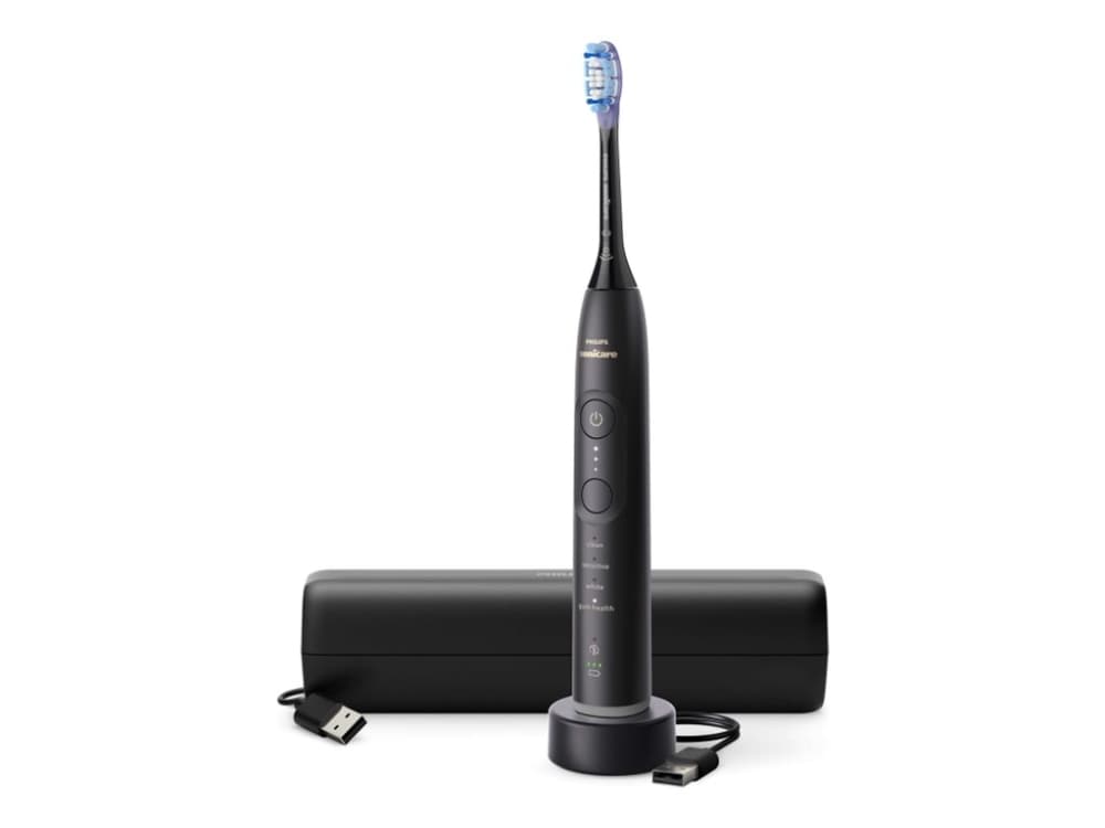 Philips Sonicare 7100 series Series 7100 HX7421/01 Ladattava sähköhammasharja, Aikuinen, Sonic-hammasharja, Päivittäinen käyttö, Herkkä, Valkaisu, 62000 liikettä minuutissa, musta, 2 min