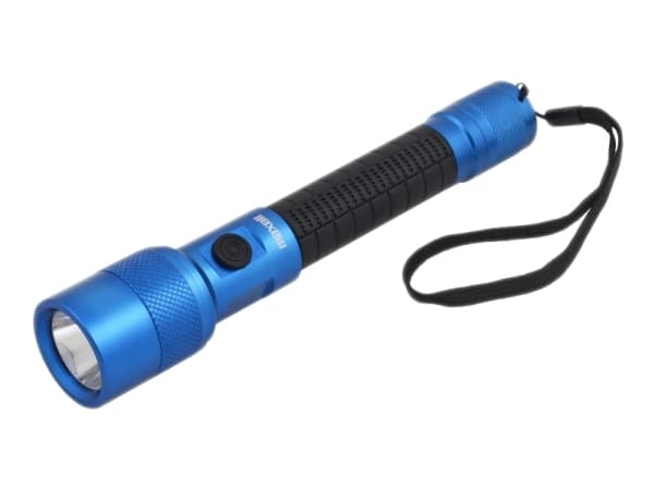 UV LED taskulamppu IP44, alumiini, sininen