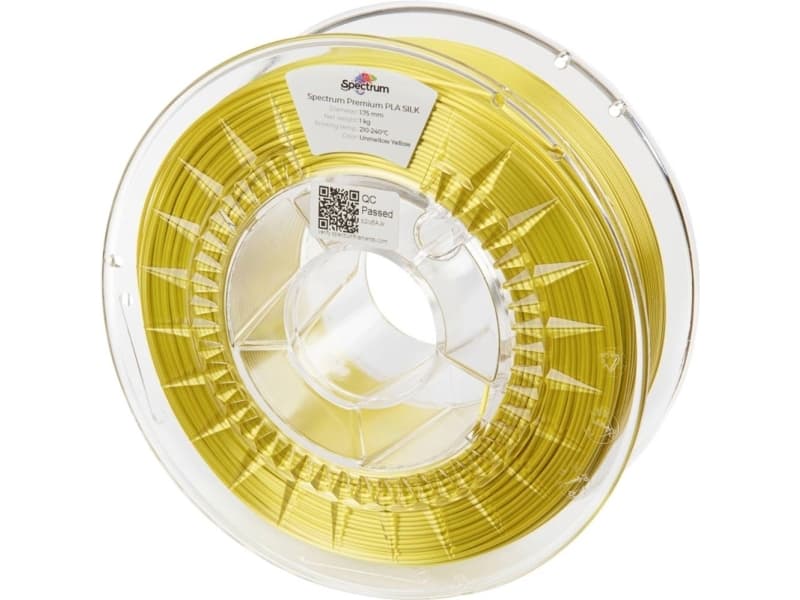 Spectrum Group SPECTRUMG 5903175652072 Filamentti SPECTRUM / PLA SILK / SATIN UNMELLOW Keltainen / 1,75 mm / 1kg