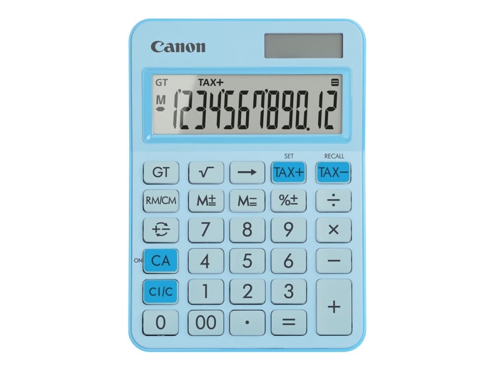 Canon LS-125KB, Työpöytä, Perus, 12 lukua, Akku/Aurinko, Sininen