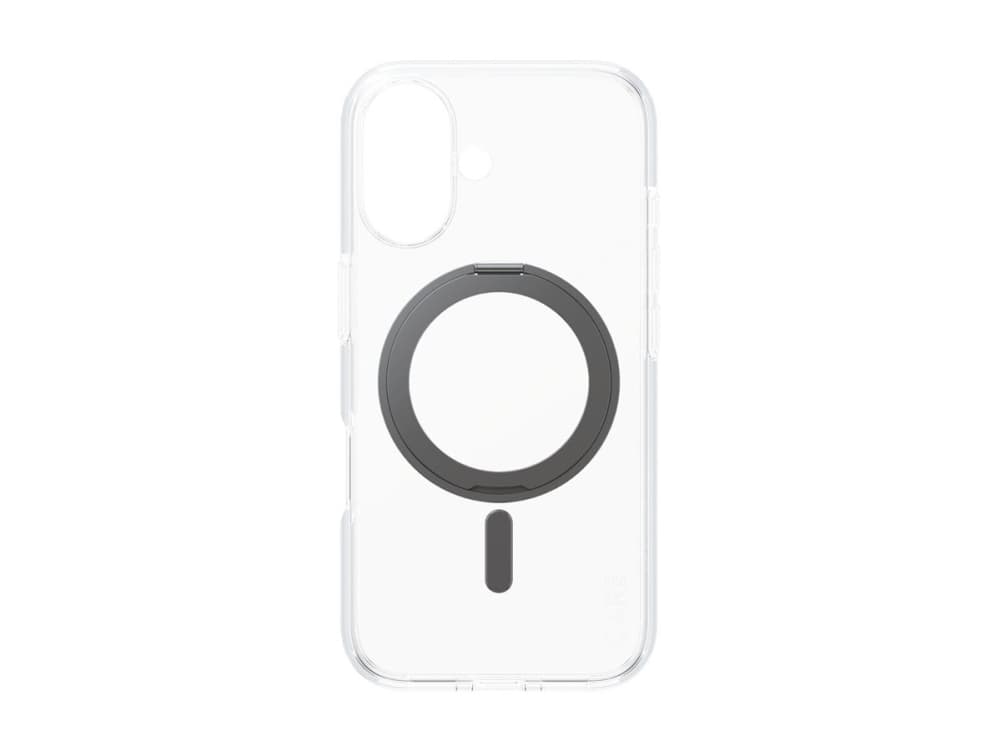 PanzerGlass CARE™ by ® Case Transparent w. Black Kickstand & MagSafe iPhone 16, Suojus, Apple, Apple - iPhone 16, musta