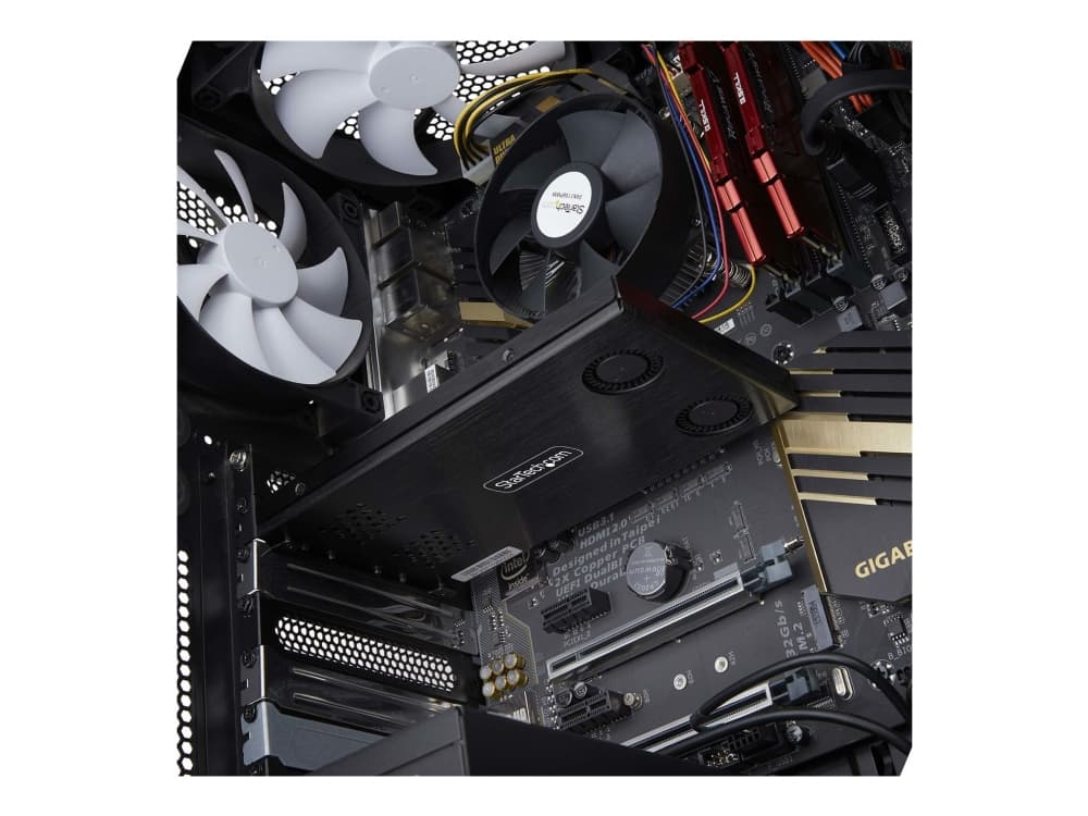StarTech.com 2M2-REMOVABLE-PCIE, emolevy, musta, M.2, M.2, 2 tuuletinta, 128 Gbit/s.