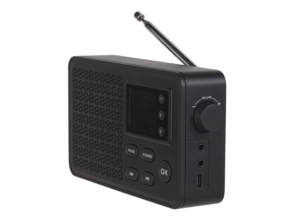 DENVER DAB-57 - kannettava DAB-radio - 10 wattia - musta