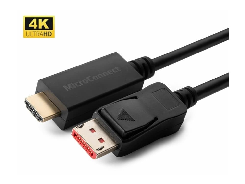 Microconnect MC-DP-HDMI-2004K, 2 m, DisplayPort, HDMI, Uros, Uros, Suora