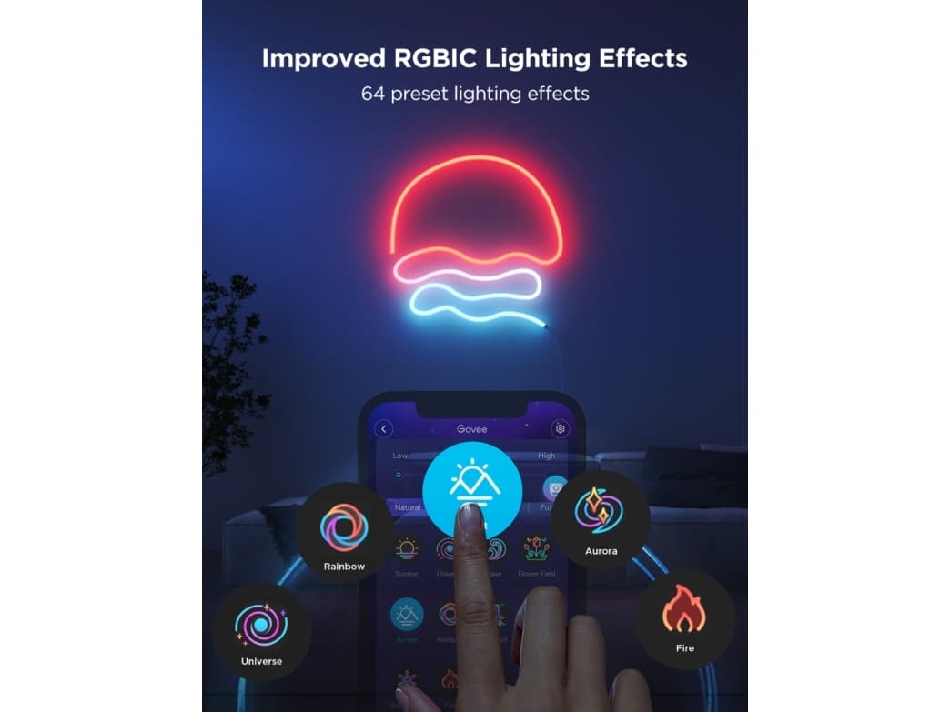Govee H61D3 Neoniniai žibintai 2 3m | LED-valaistus | Matter, HomeKit, Google, Alexa, SmartThings