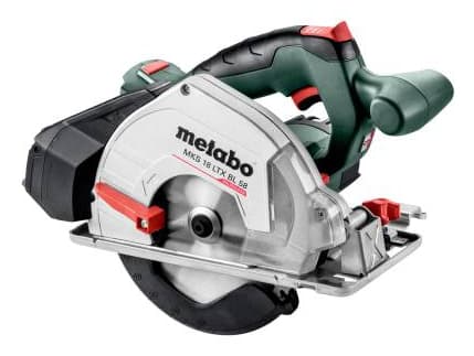 Metabo MKS 18 LTX BL 58, Metalli, Musta, Vihreä, Hopea, Harjaton, Alumiini, Alumiini, Ruostumaton teräs, 16,5 cm