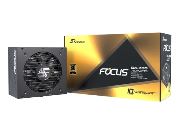 Seasonic virtalähde 750W Focus-GX-750 ATX3 Modular Gold (FOCUS-GX-750-V4)