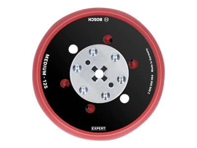 Bosch 2 608 900 004, Hiomalaikan taustalevy, Bosch, Musta, Harmaa, Punainen, Pyöreä, 12,5 cm, 1 kpl