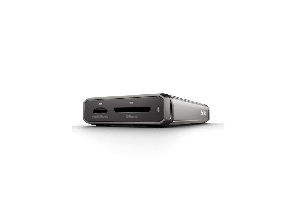 SanDisk PRO-READER Dual Card - Kortinlukija - 2-in-1 (SD Express, microSD Express, microSD UHS-I, microSDHC UHS-I, microSDXC UHS-I, SDHC UHS-I, SDXC UHS-I) - USB-C 3.2 Gen 2